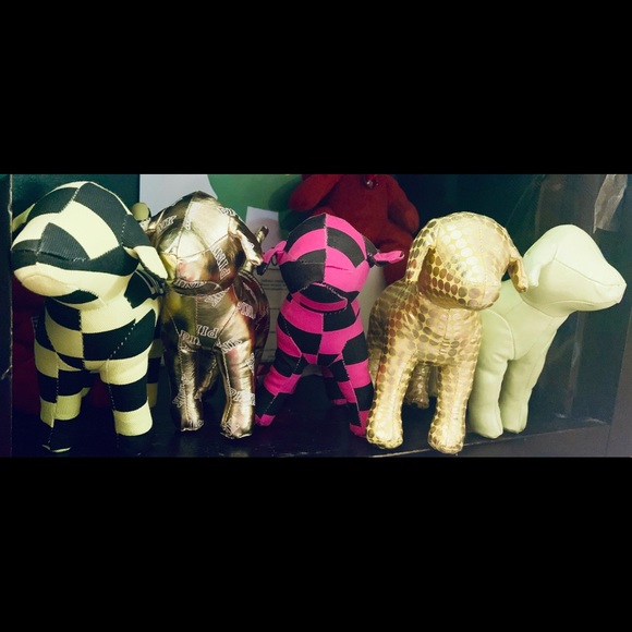 5pc bundle of Victoria’s Secret PINK Stuffed Dogs! - Picture 1 of 4